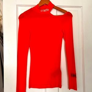 Heron Preston Women’s Orange Turtleneck